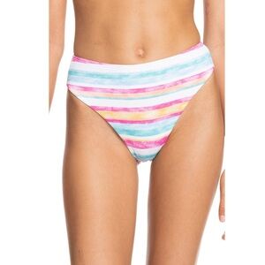 Roxy Island in the Sun Mod Mid Bikini Bottoms, Sun Struck, Size Small